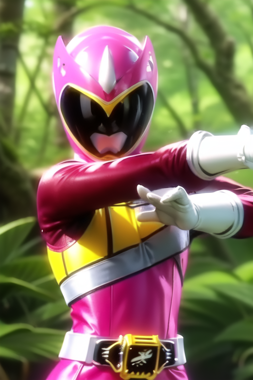 00005-1583670659-(highres_1.5), Best quality, masterpiece,_1girl, , KyoryuPink, zyuden sentai kyoryuger, belt, gloves, helmet, pink bodysuit, pin.png